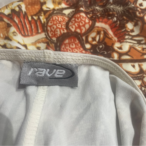 Y2K Rave halter Top 2000’s Brittney spears Vibes Floral Orange - Picture 6 of 6